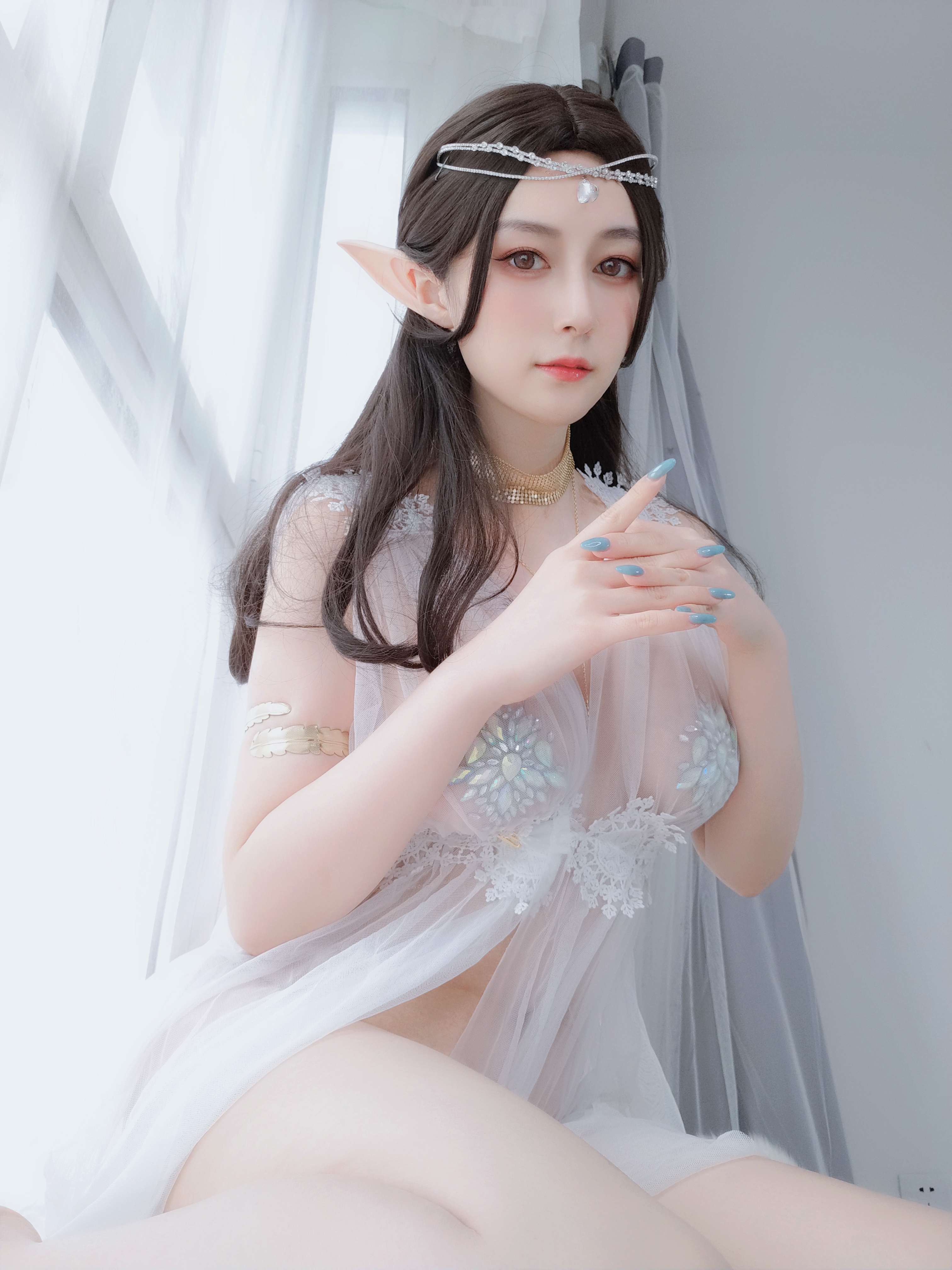图片[26]-Coser小姐姐白银 NO.038 – 精灵宝石内衣 [70P164M]-六色网