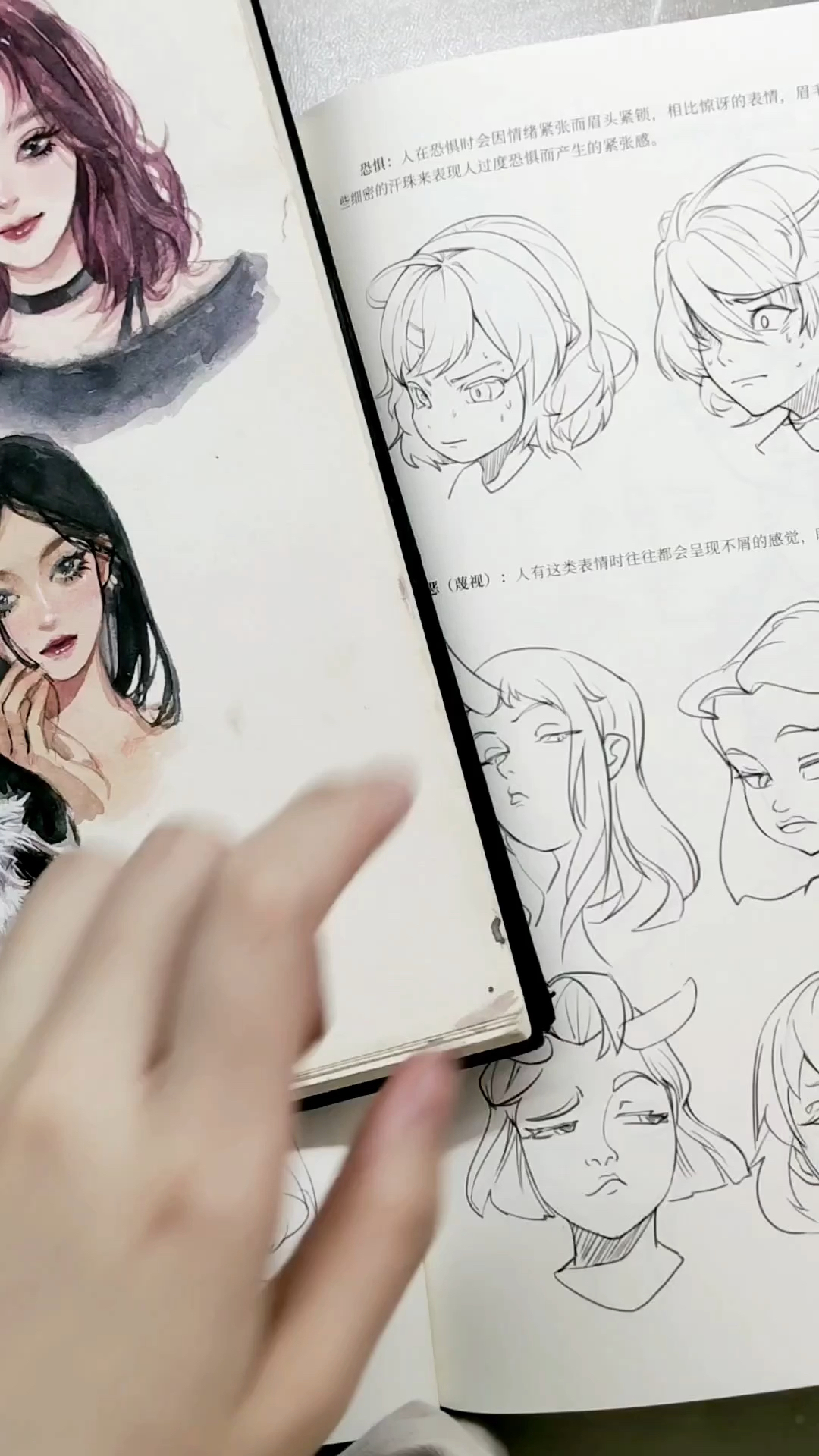 上课摸鱼 原来蘸水笔也可以画画!