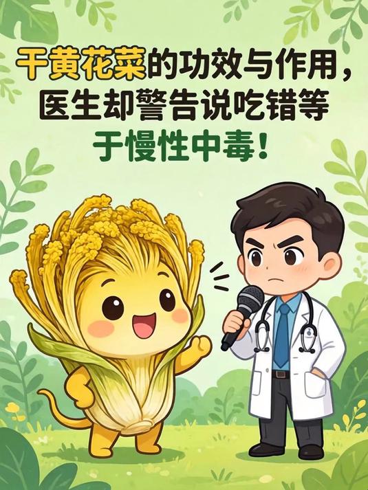 干黄花菜的功效与作用,医生却警告说吃错等于慢性中毒!