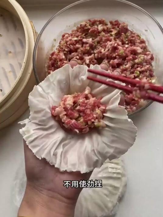 内蒙羊肉烧麦拌肉馅做法简单粗暴