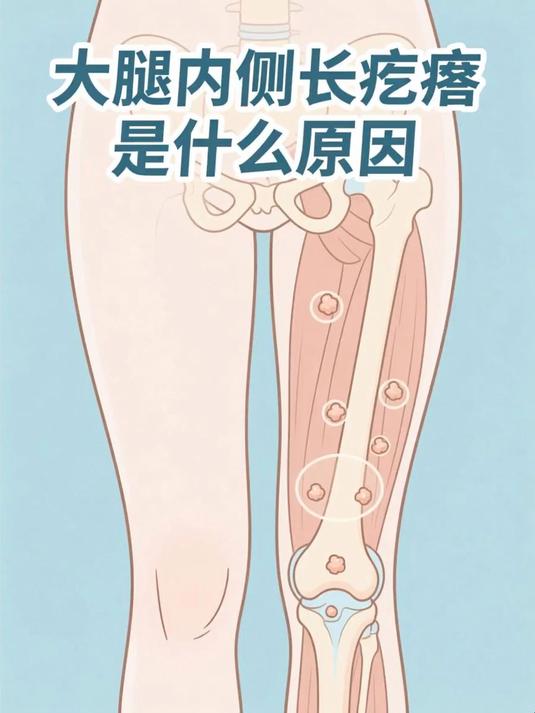 大腿内侧长疙瘩是什么原因 #健康扬帆季#