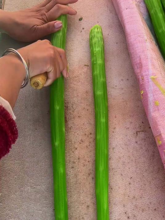 贡菜是晒干的莴笋,莴笋切条,晒干了就是贡菜
