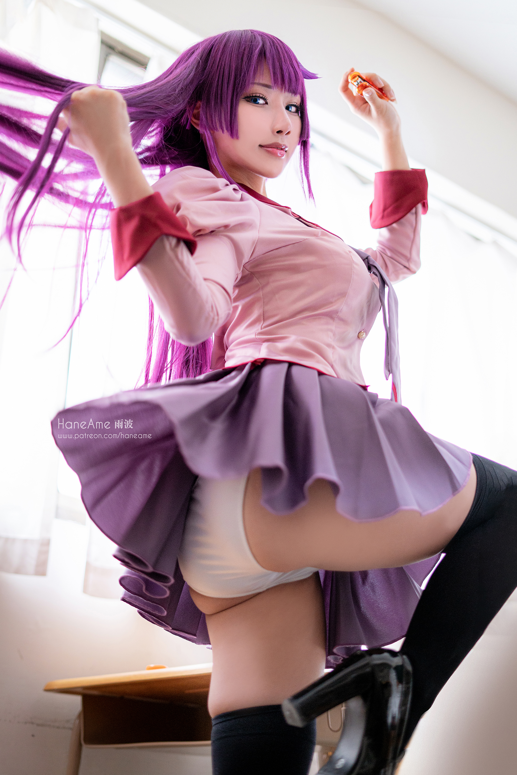 图片[4]-Hane Ame 雨波写真 NO.023 – 化物语 战场原[17P+1V86M]-六色网