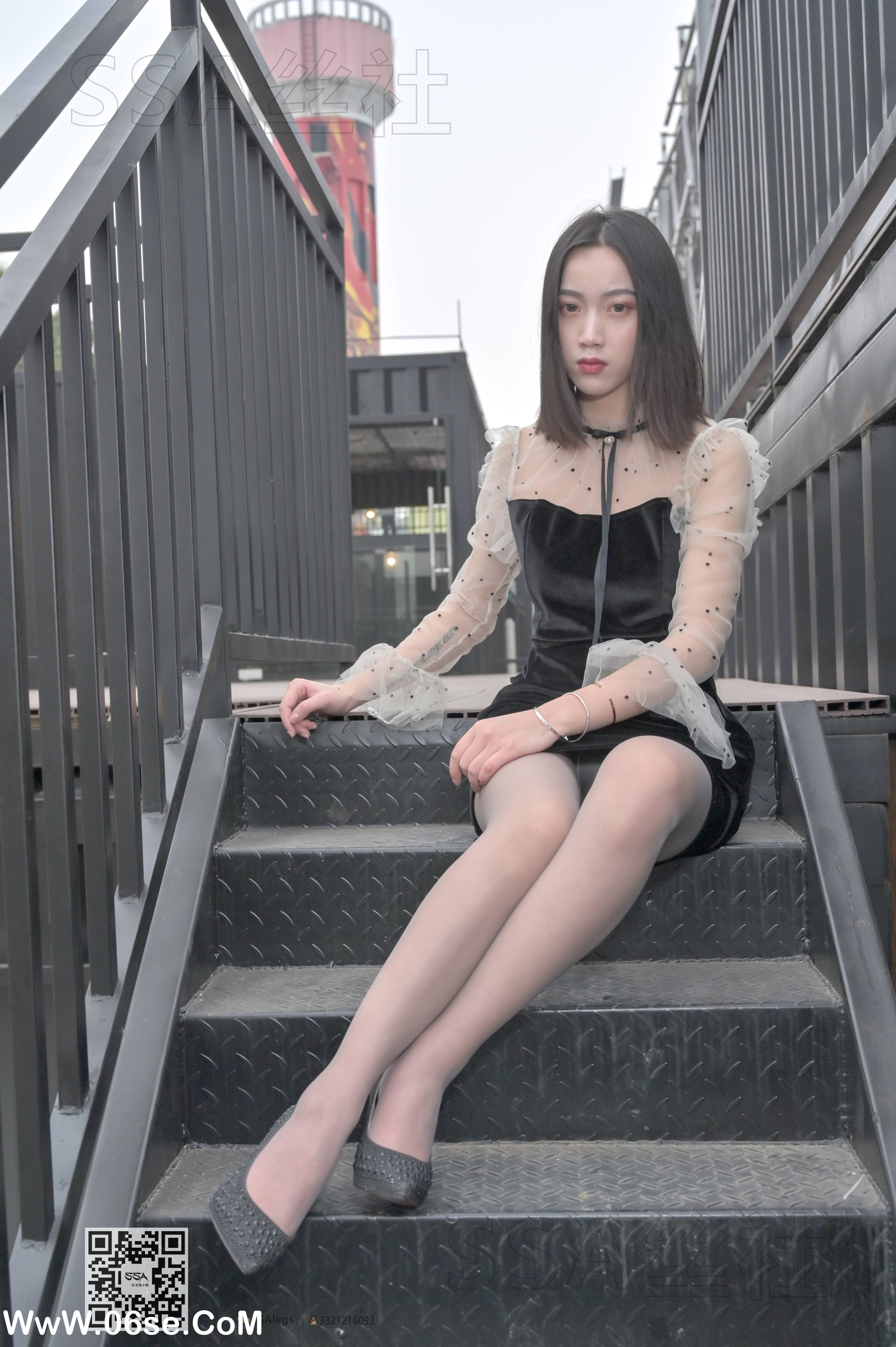 图片[35]-[SSA丝社] NO.096 大大 街拍腿模大大灰丝[145P1.69G]-六色网