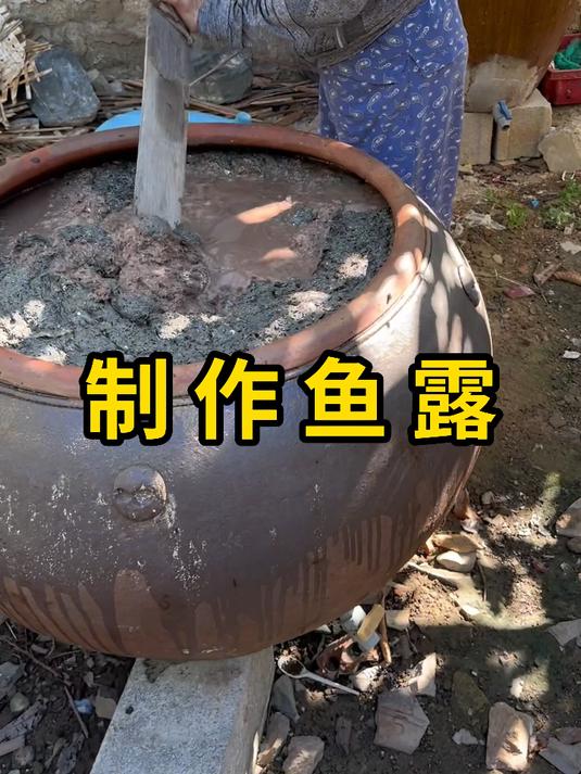 制作鱼露,需要进行长时间发酵!