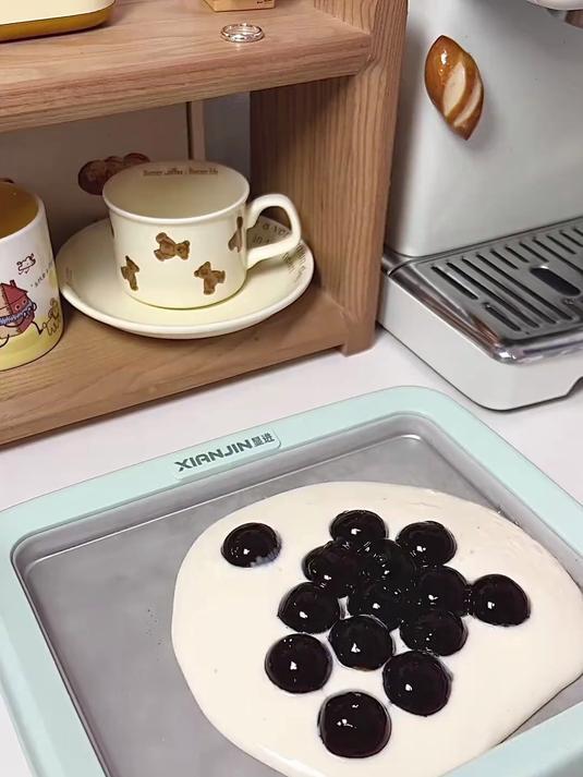 沉浸式炒珍珠奶茶 炒酸奶 炒冰 解压 沉浸式炒酸奶