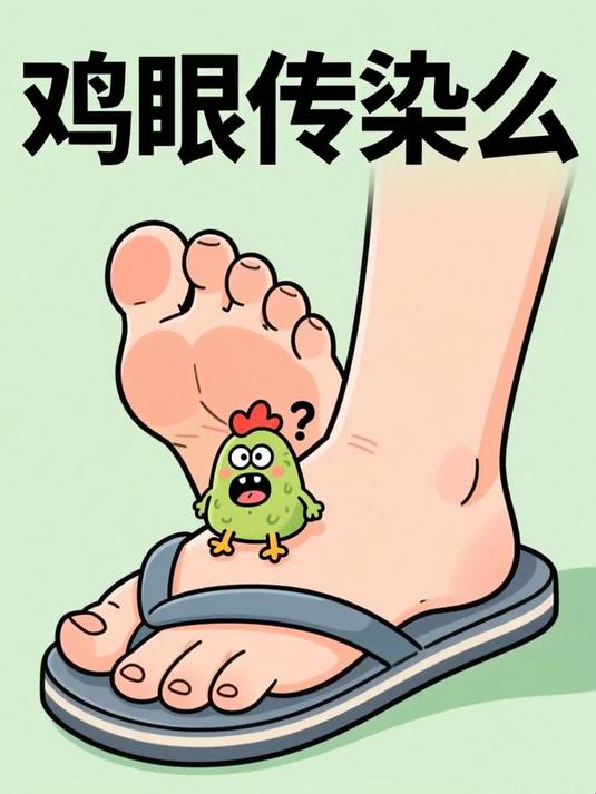 鸡眼传染么