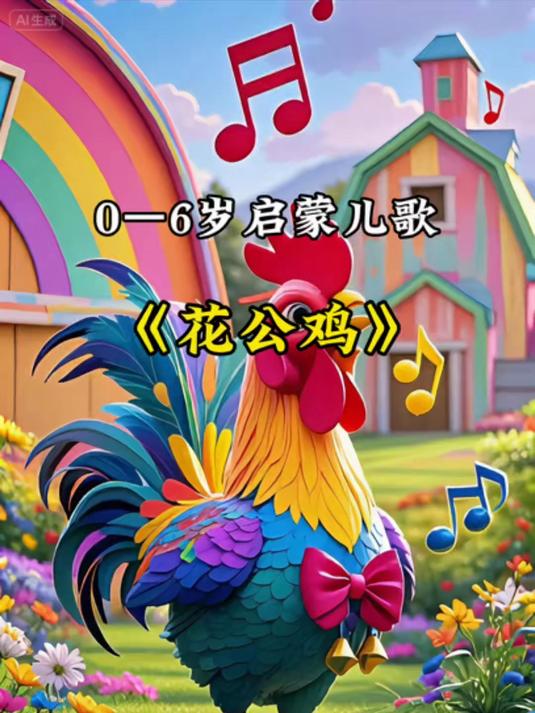 启蒙儿歌《花公鸡》