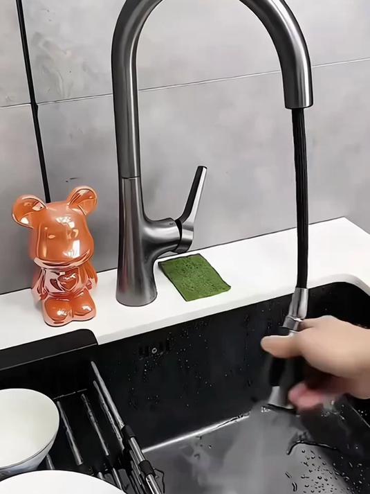 抽拉式洗菜盆龙头家用,冷热双控,增压防溅旋转便