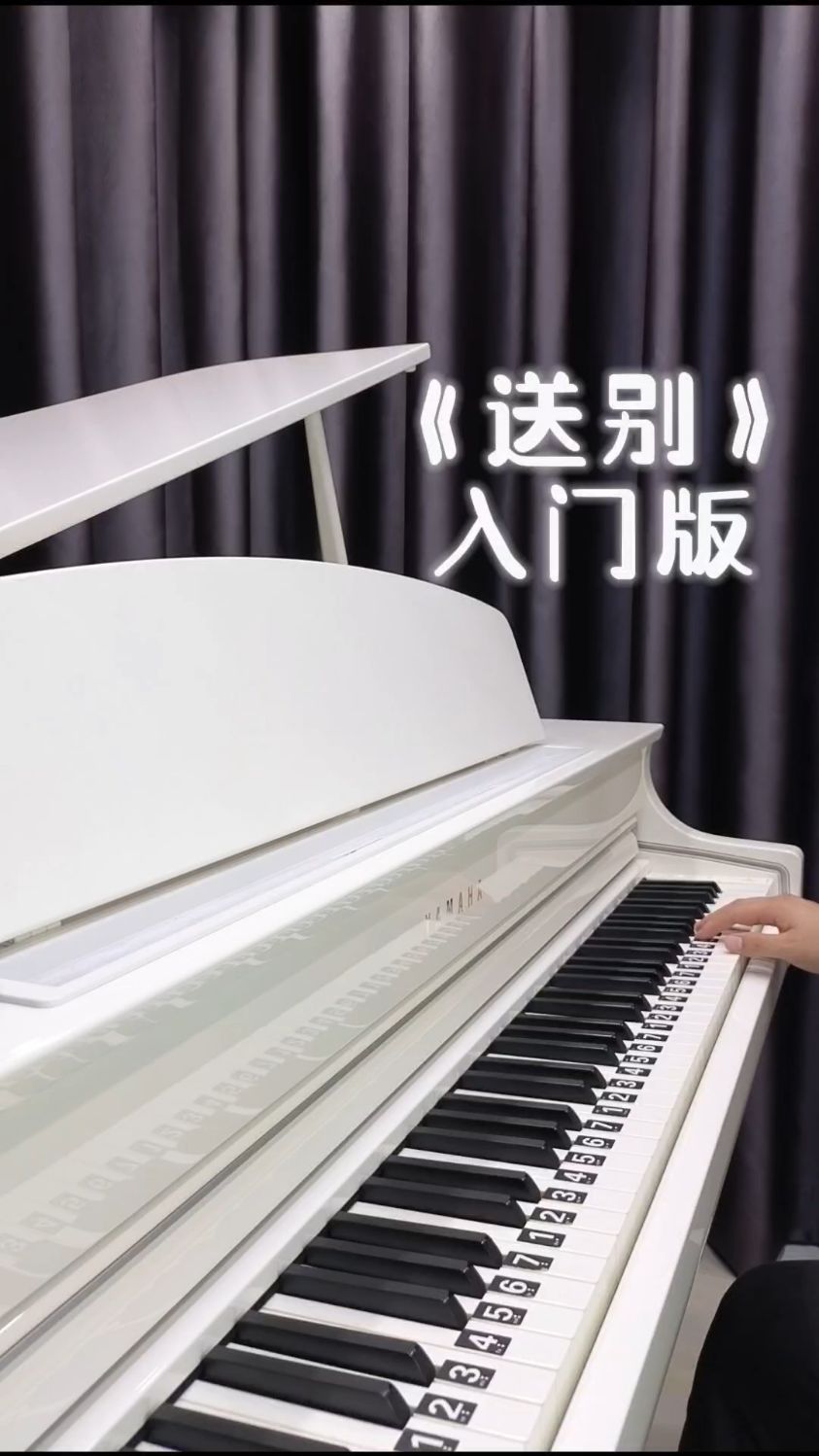 《送别》入门版双手钢琴简谱教学