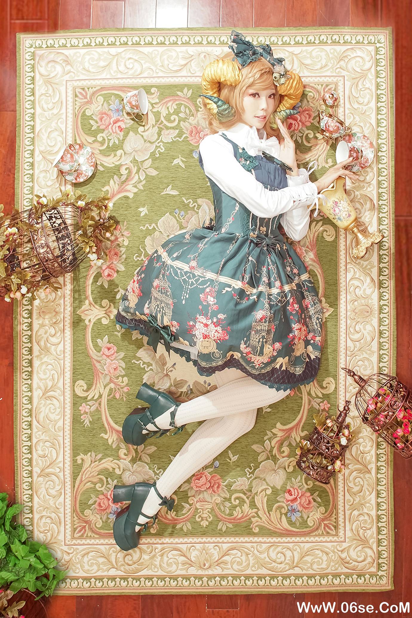 图片[5]-Ely_eee(ElyEE子) NO.016 — 午茶角少女[27P84M]-六色网