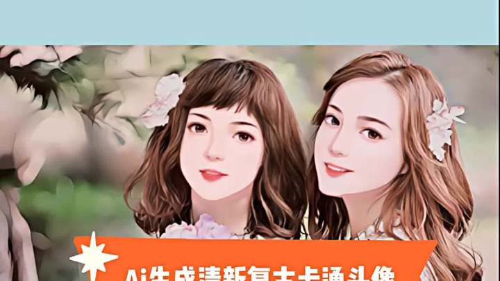 AI动漫头像生成:照片一键变漫画卡通头像!