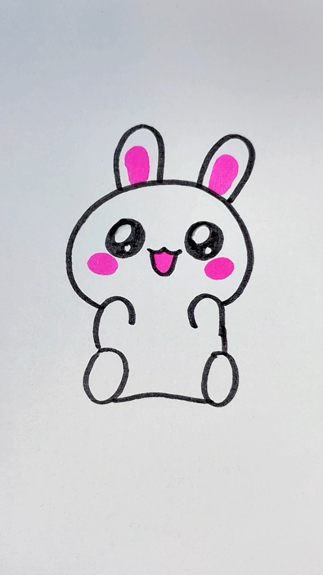 一学就会的简笔画小兔子画法