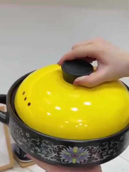 新款福字干烧煲炒菜耐高温陶瓷煲汤锅干烧不裂煤气灶煲仔饭 砂锅