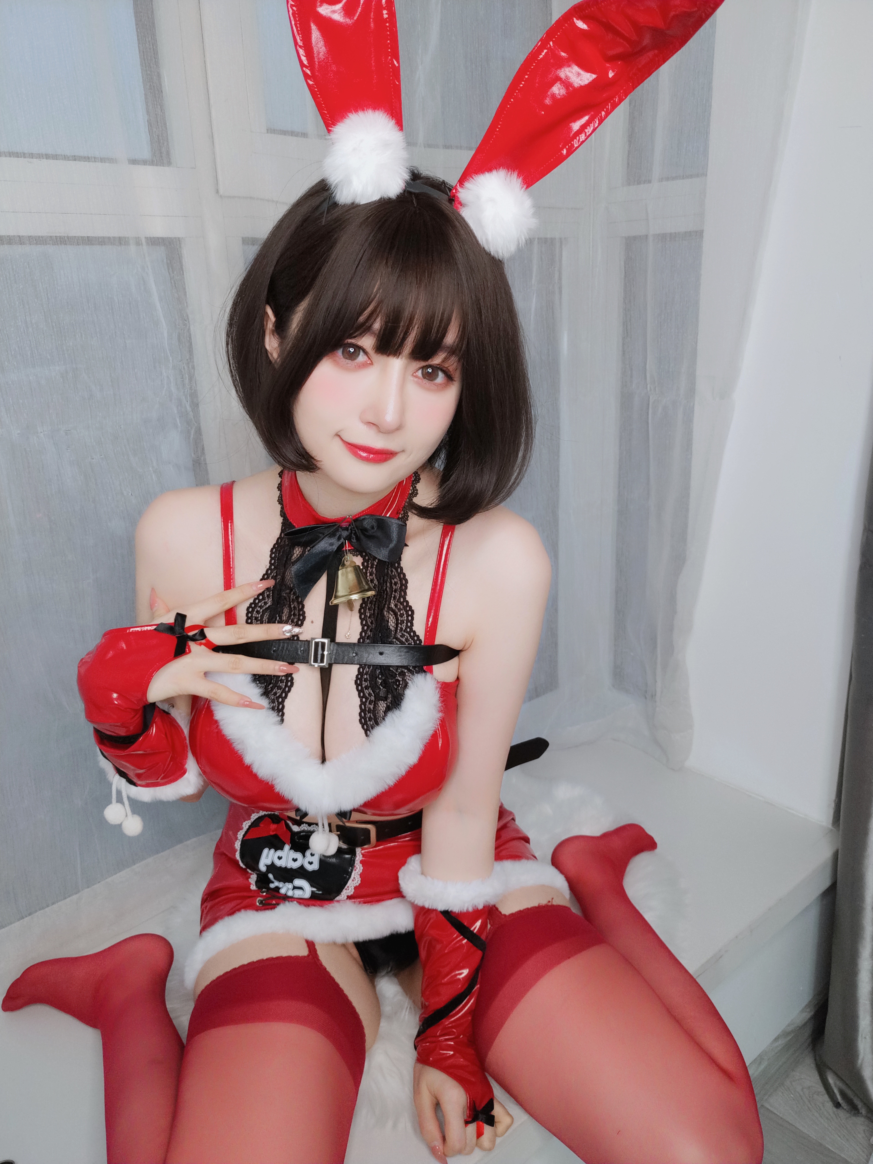 图片[23]-Coser小姐姐白银 NO.160 — Christmas Bunny [50P138M]-六色网