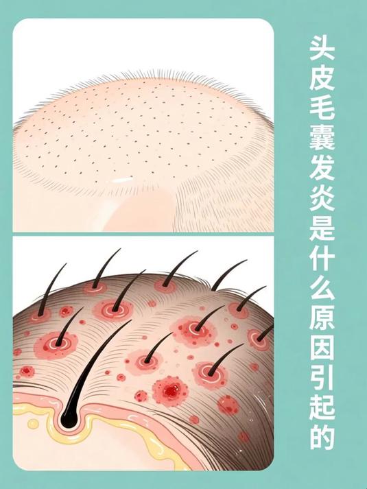 头皮毛囊发炎是什么原因引起的