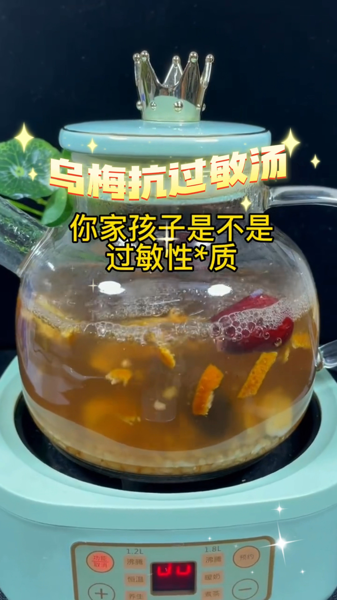 乌梅抗过敏汤  抗过敏喝起来