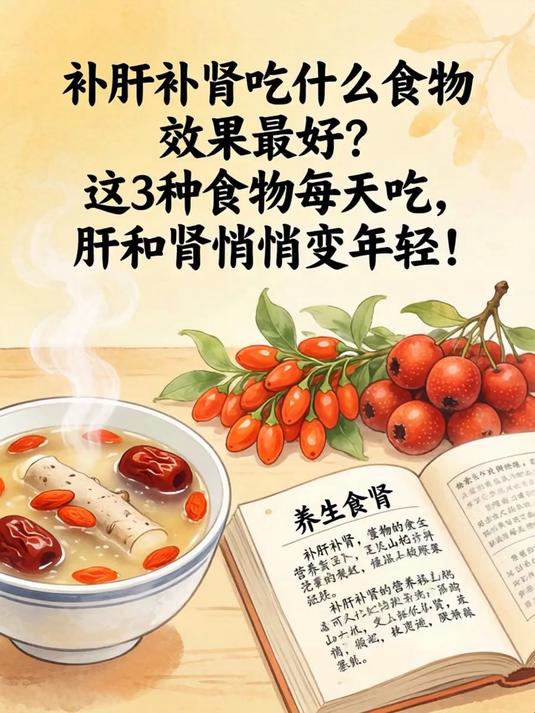 补肝补肾吃什么食物效果最好?这3种食物每天吃,肝和肾悄悄变年轻!