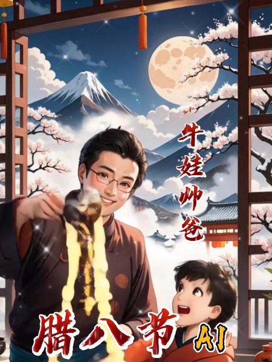 父子俩煮了一锅元宝腊八粥 AI送祝福动画短片发布