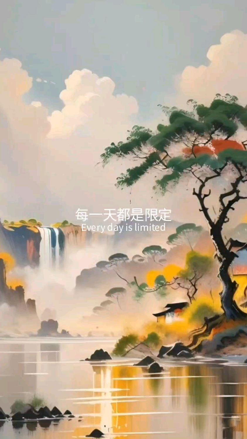 【背景图】国风绝美山水背景图