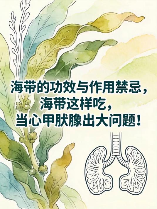 海带的功效与作用禁忌,海带这样吃,当心甲状腺出大问题!
