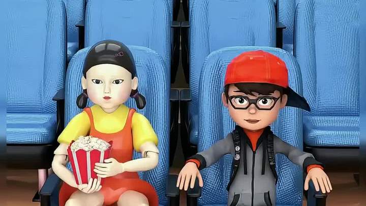 我来吃爆米花 儿童视频 有趣 游戏中的名场面