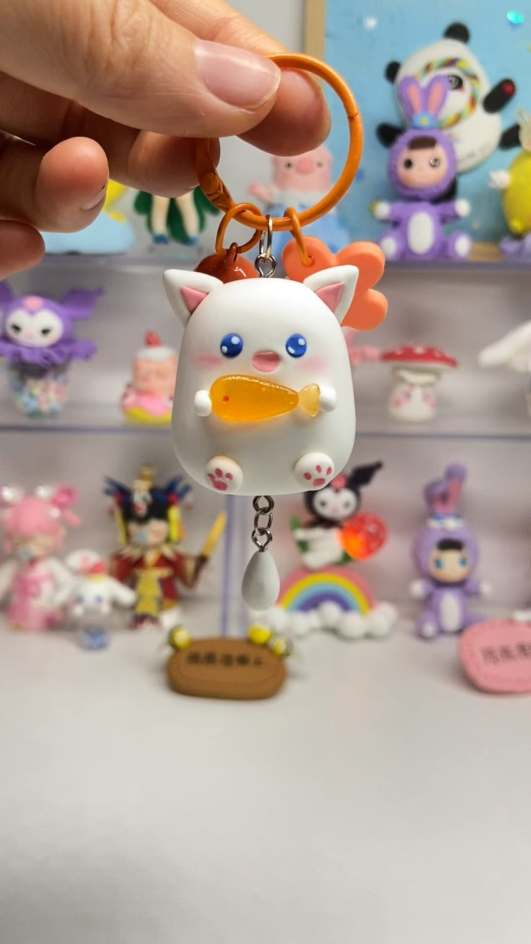 【粘土教程】抱鱼的小猫咪挂件