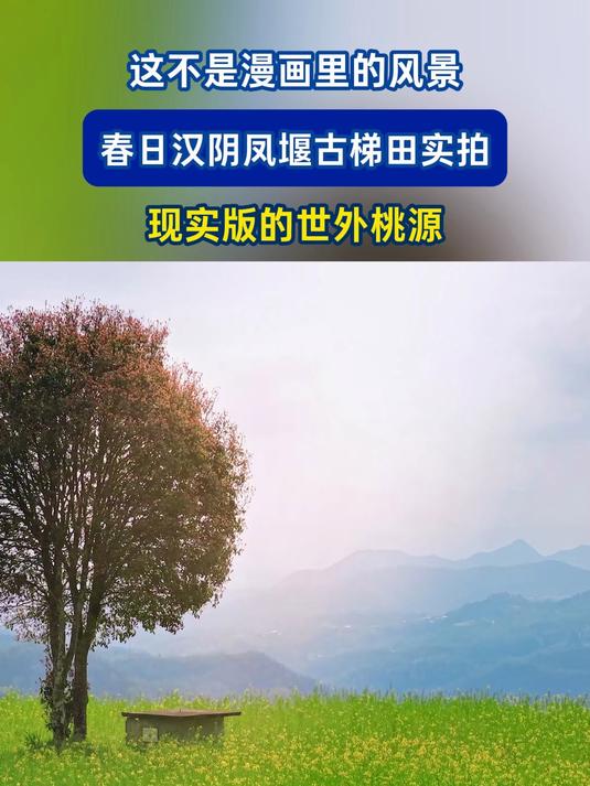 这不是漫画里的风景,春日汉阴凤堰古梯田实拍,现实版的世外桃源