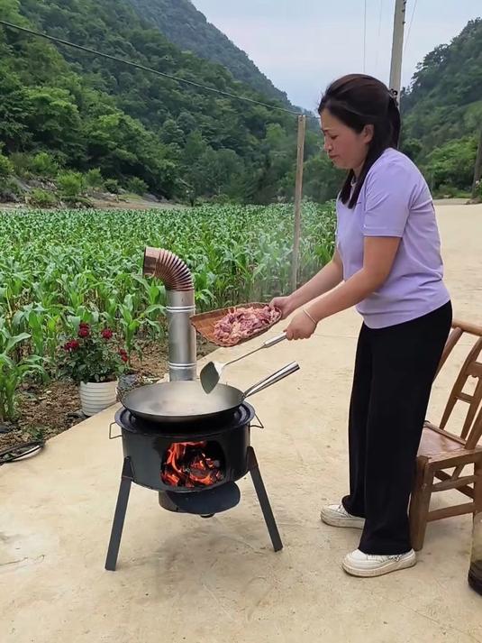 老妈非要买，没想到这么好用 农村生活 柴火灶