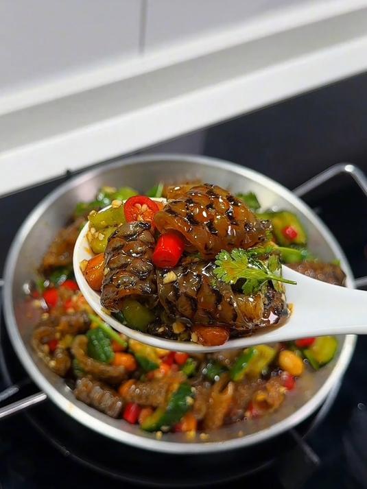 酸辣美味的鱼皮卷