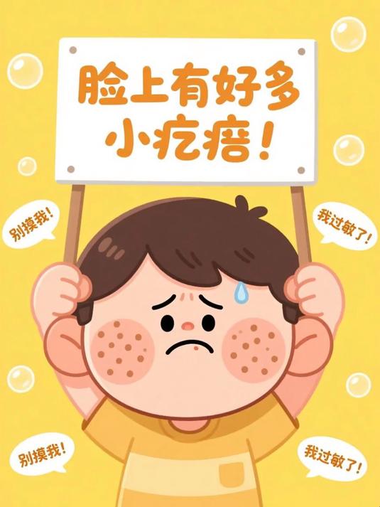 脸上有好多小疙瘩 #健康扬帆季#