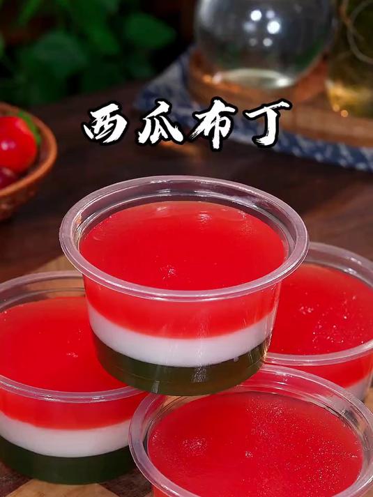 吃不完的西瓜像这样做个西瓜果冻