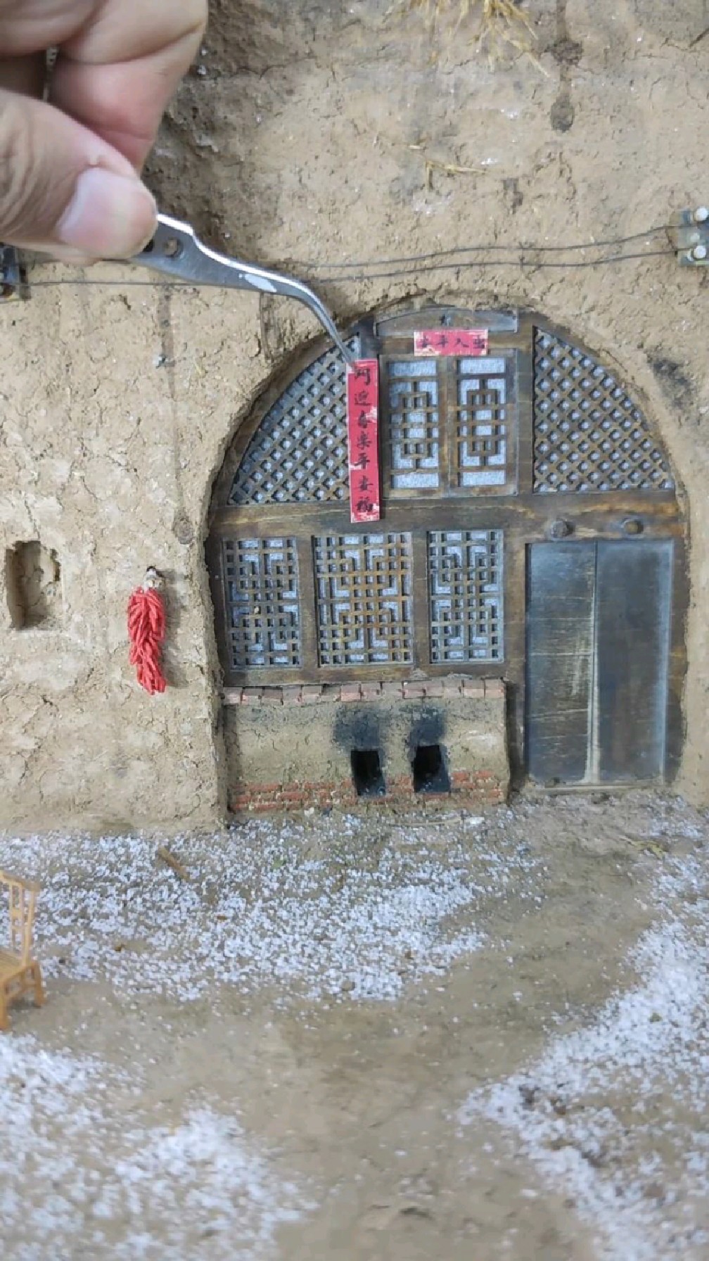 窑洞微缩模型