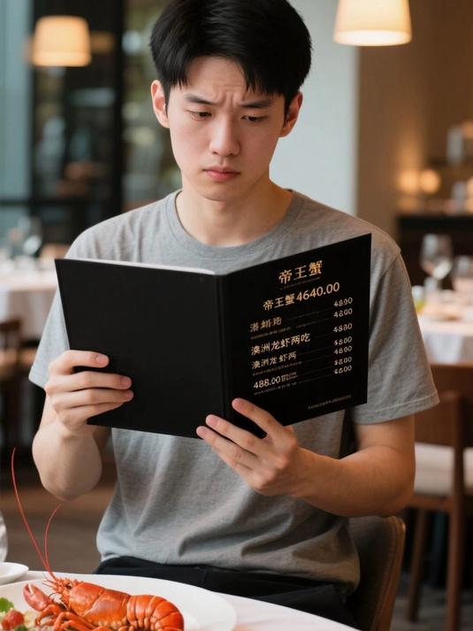 菜单价格吓退人,只能点碗白米饭