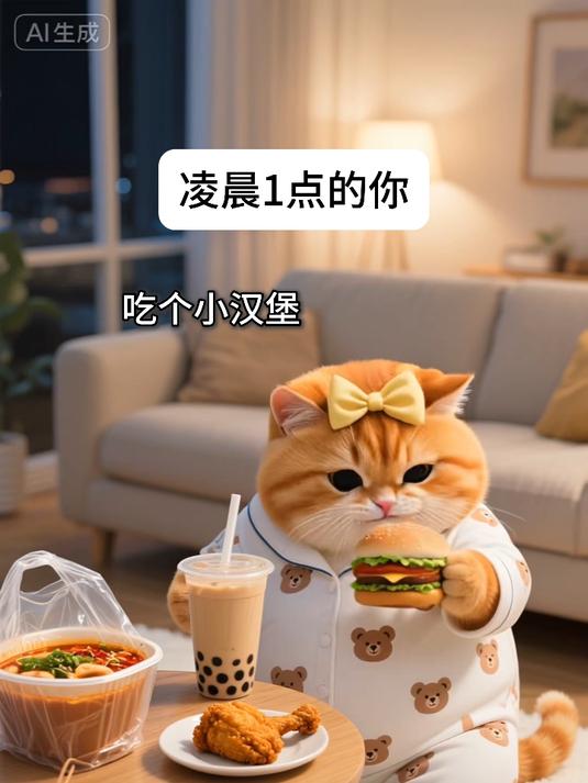 真的不知道为什么这么爱吃夜宵 主打一个又撑又胖又后悔 