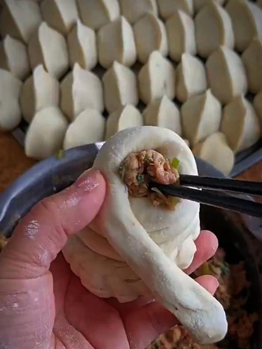 今天给大家分享一个花样饺子的包法