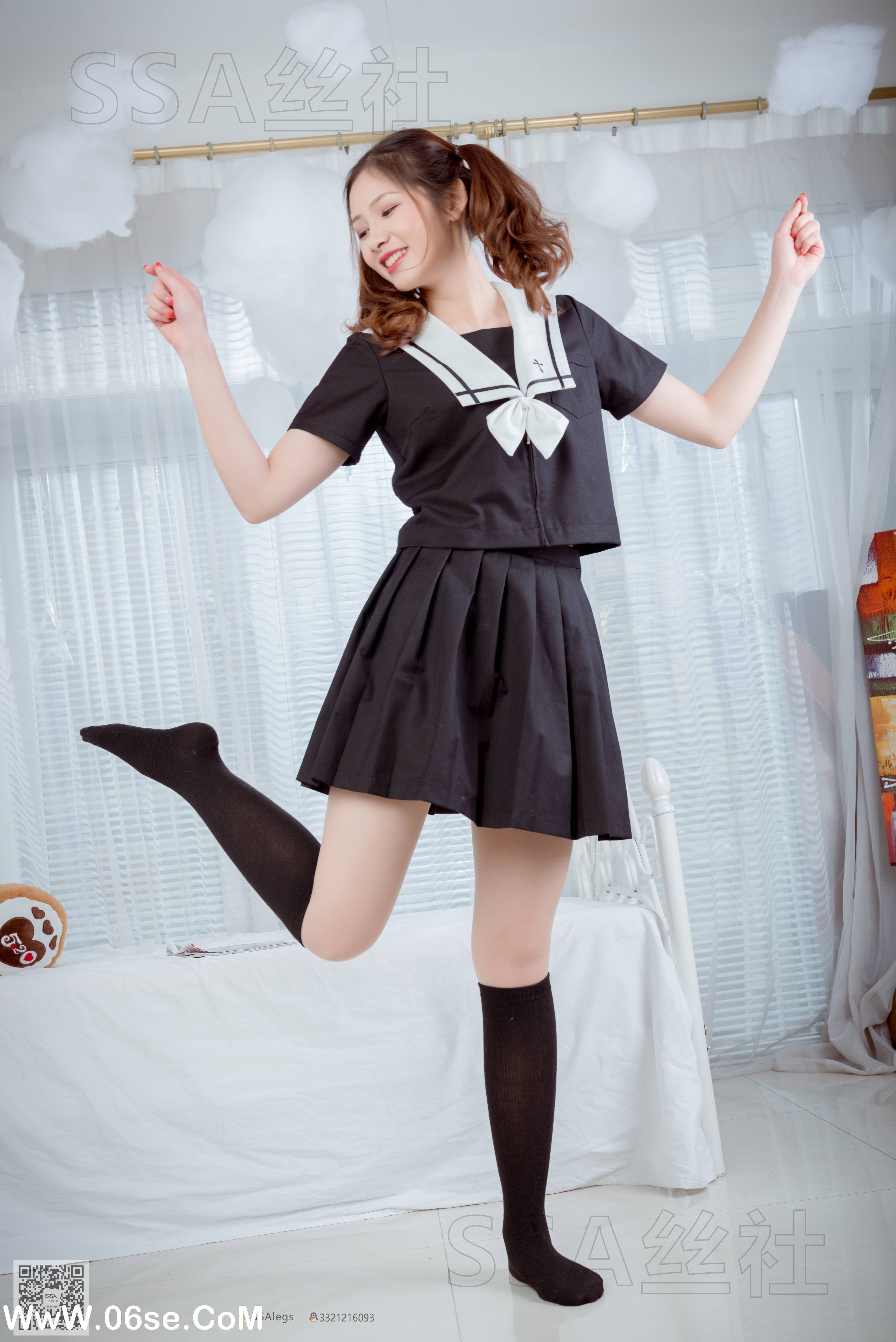 图片[51]-[SSA丝社] NO.079 雯雯 笑容治愈系小姐姐JK制服[132P1.62G]-六色网