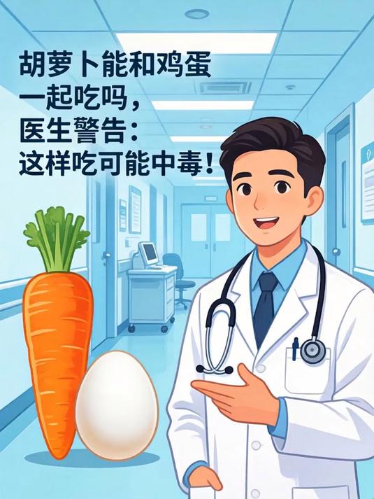 胡萝卜能和鸡蛋一起吃吗，医生警告：这样吃可能中毒！