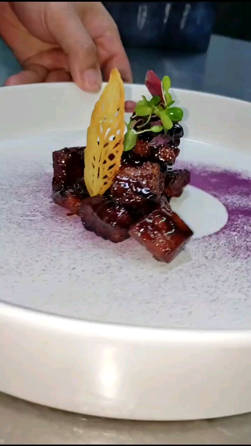 高级菜品教学,脆皮糖醋松板肉。