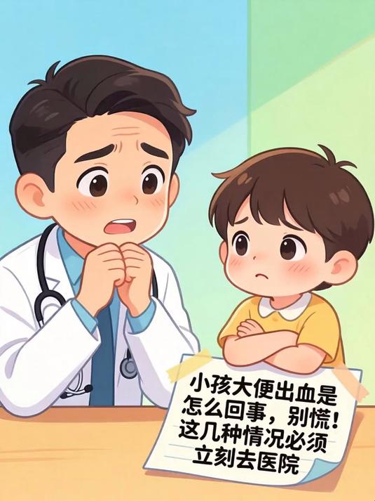 小孩大便出血是怎么回事,别慌!这几种情况必须立刻去医院