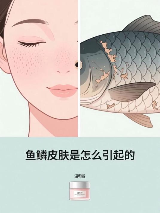 鱼鳞皮肤是怎么引起的 #健康扬帆季#