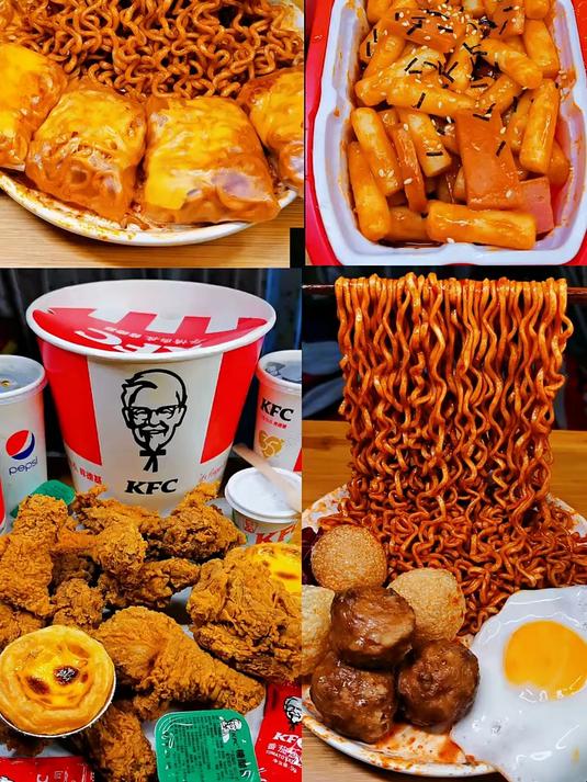 大学生吃夜宵vs小学生吃夜宵 夜宵 泡面 方便面