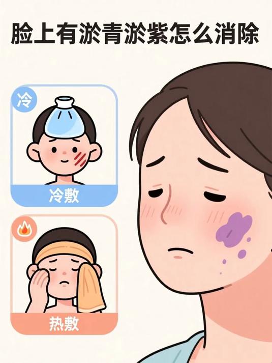 脸上有淤青淤紫怎么消除 #健康扬帆季#