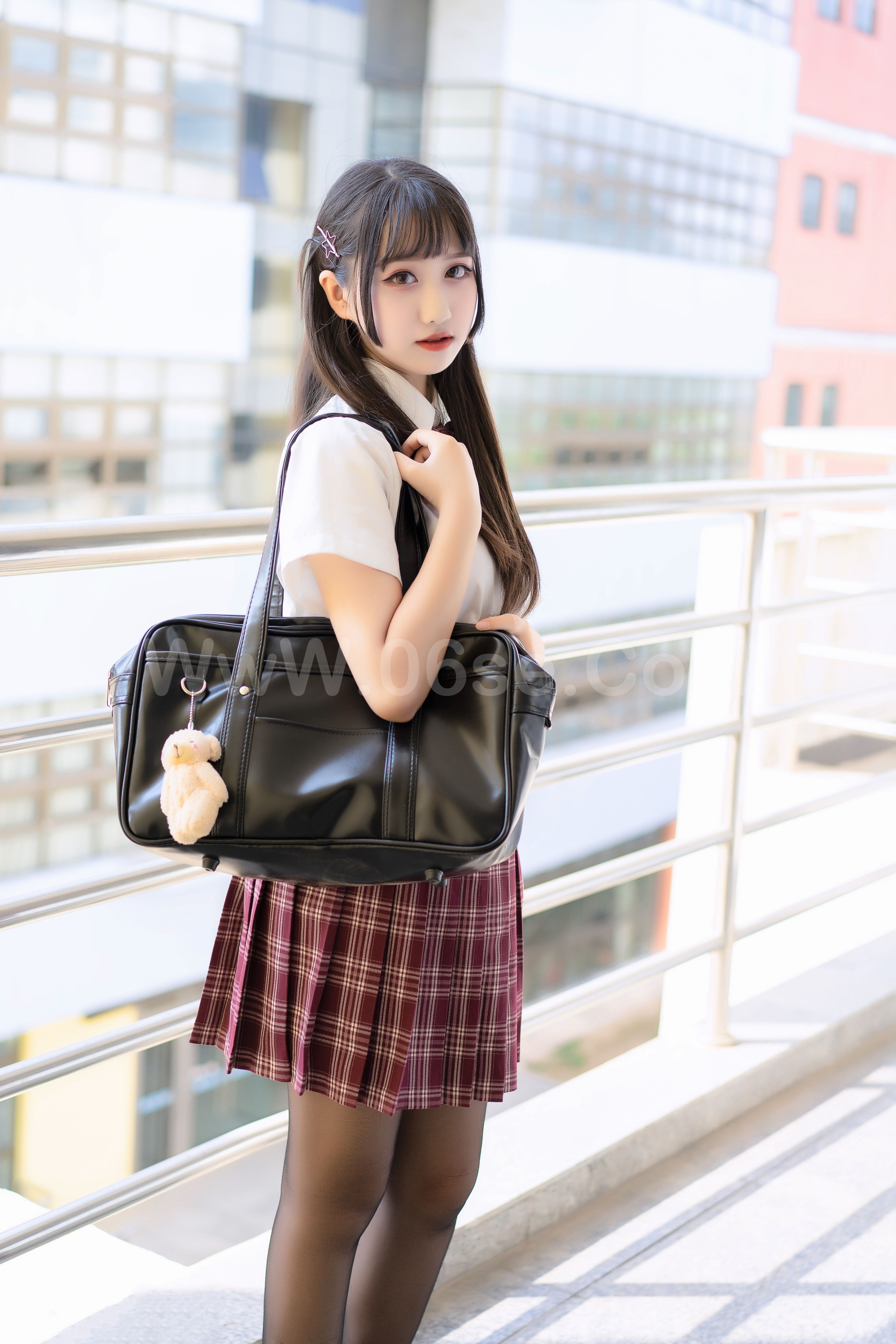 [MTCos] 喵糖映画 Vol.023 长发JK萌妹-六色网-六色网