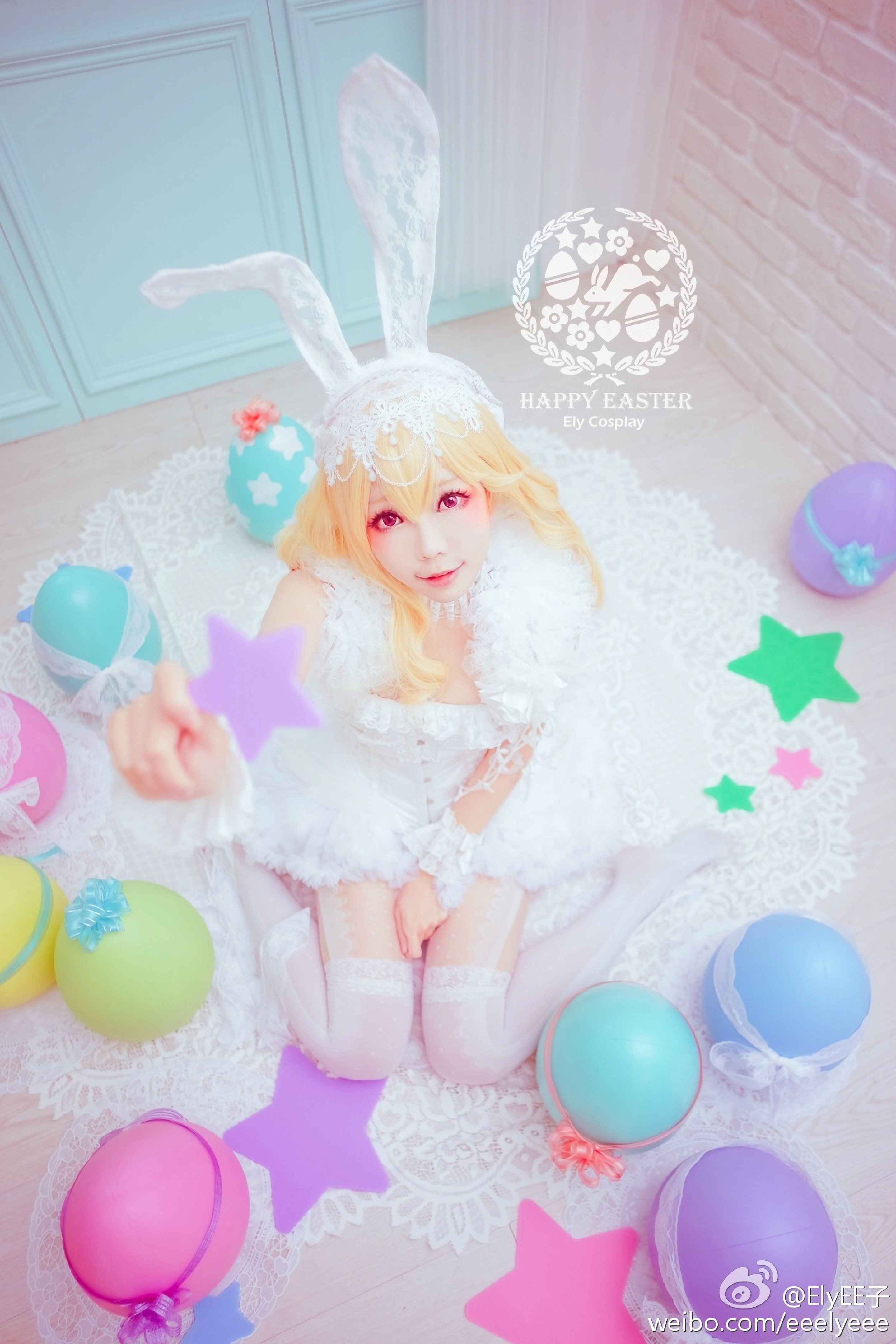 图片[2]-Ely_eee(ElyEE子) NO.008 — 兔耳白礼服[9P11M]-六色网