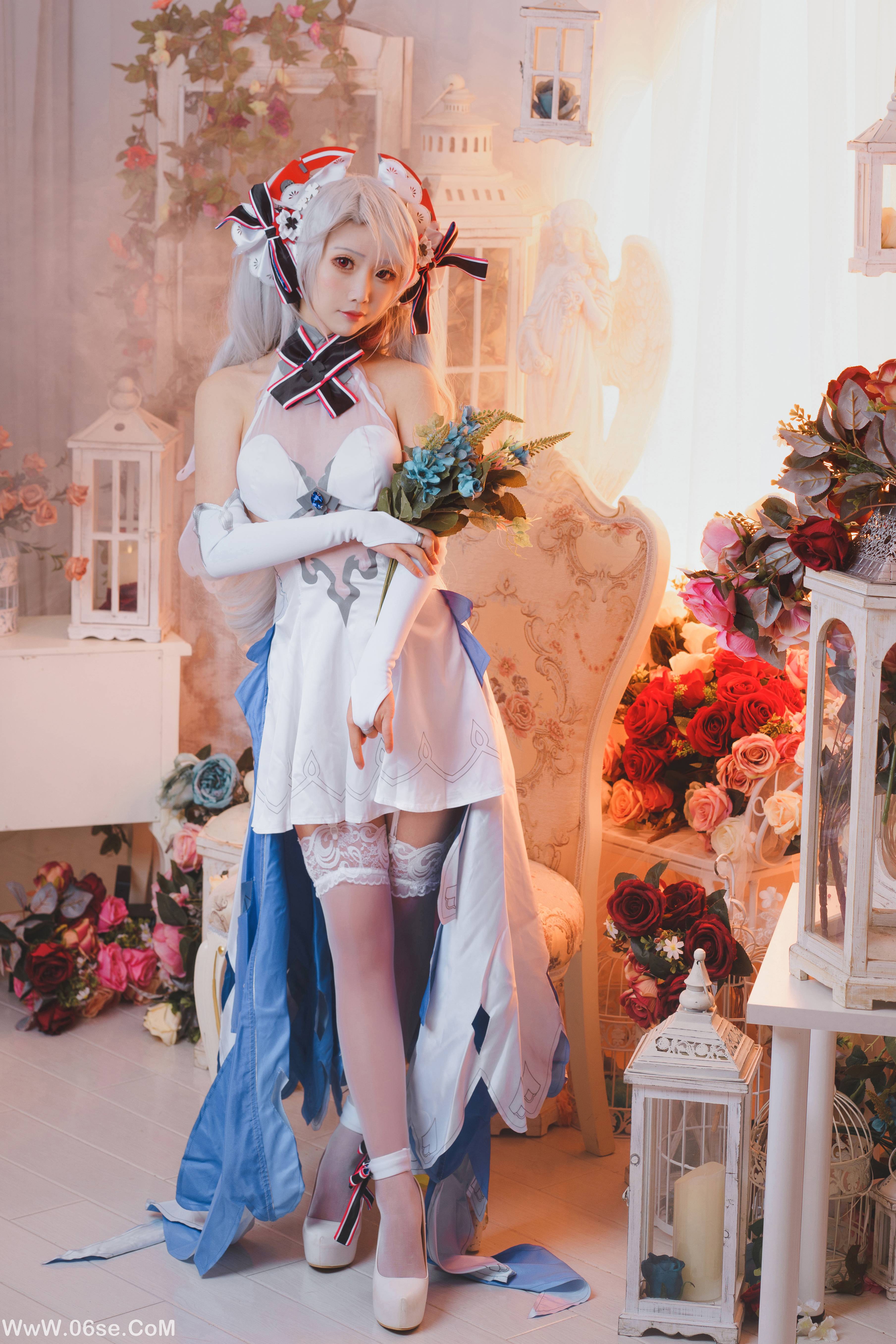 图片[15]-Coser面饼仙儿 NO.012 – 欧根花嫁[22P217M]-六色网