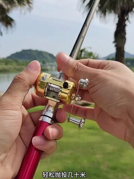 口袋钓鱼神器!钢笔迷你路亚竿,小巧便携,超强承重轻松钓大鱼!