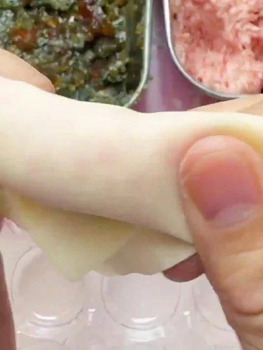 简易版馄饨包法,你学会了吗?
