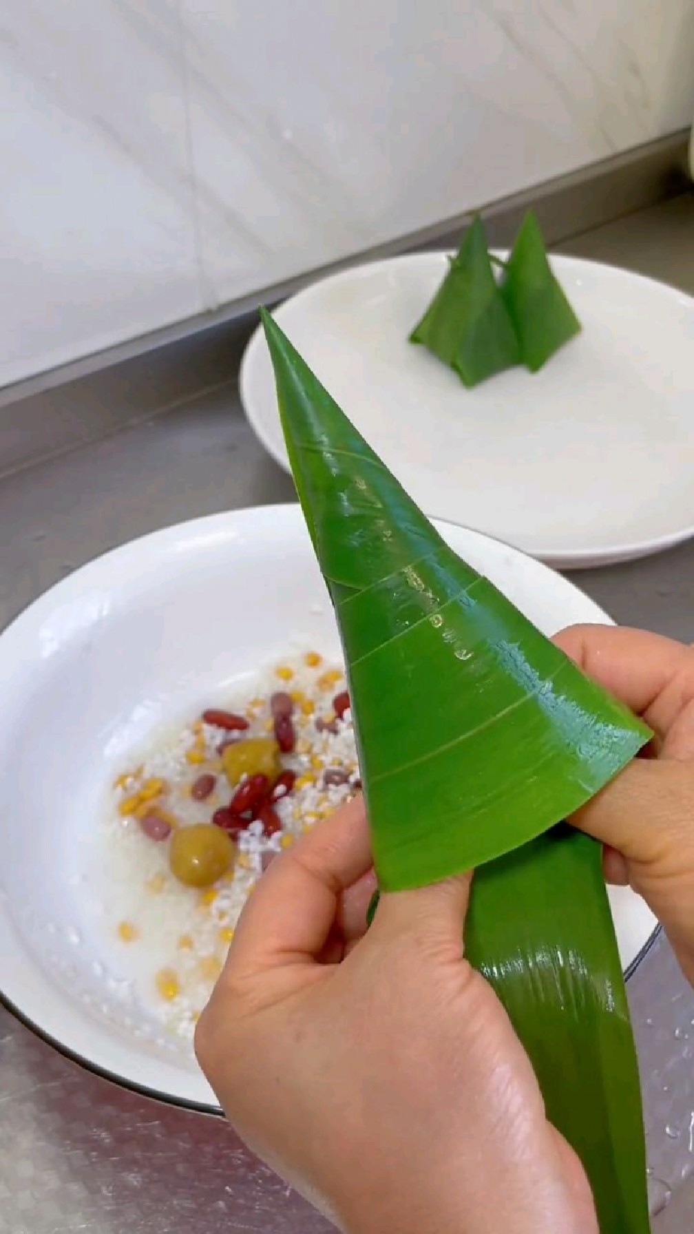小尖角粽子慢动作包法