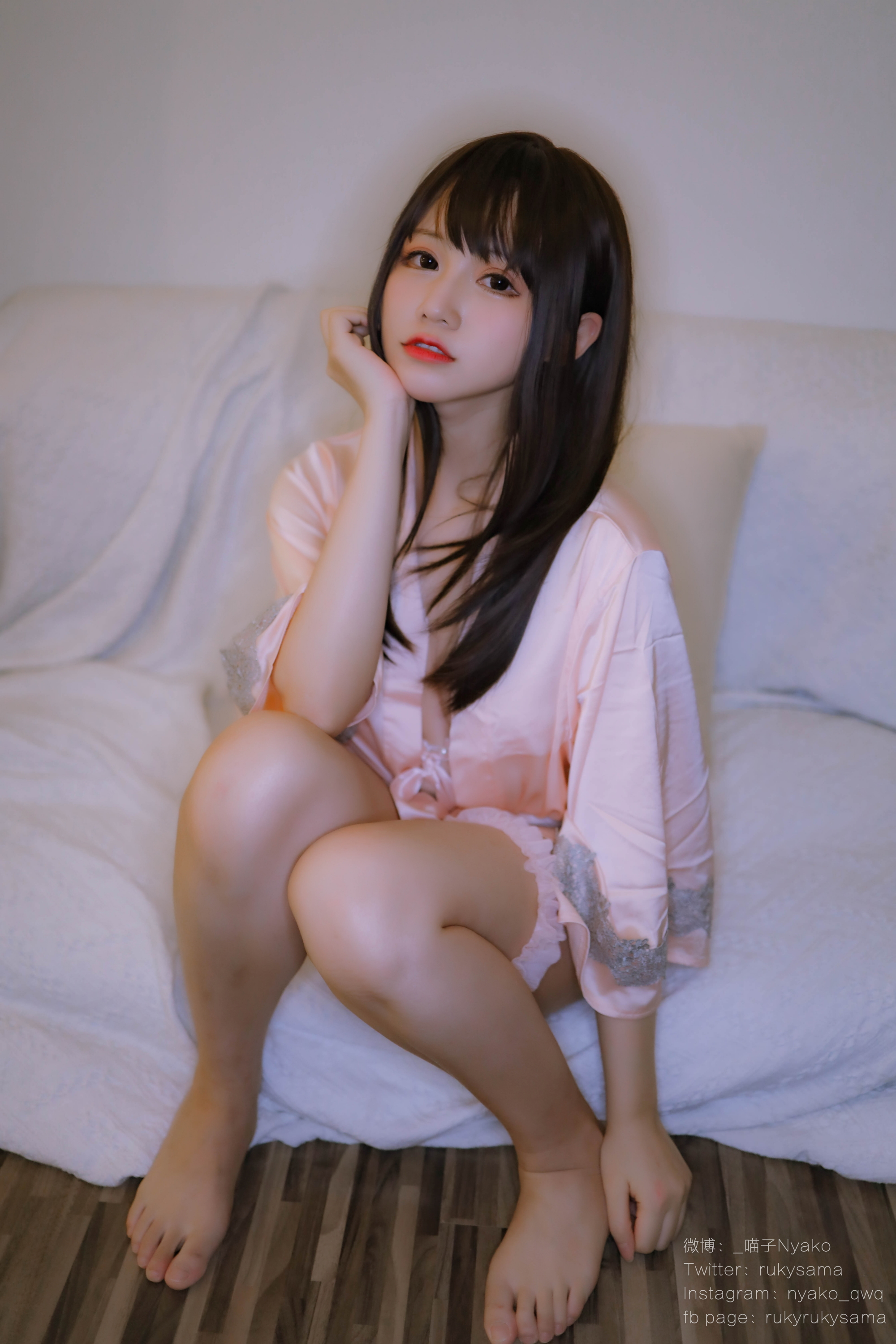 图片[34]-Nyako喵子 NO.027 – 丝绸睡衣 [80P+1V370M]-六色网